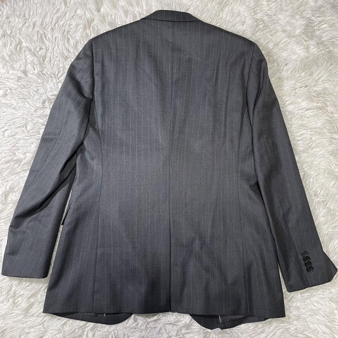 未使用品　タリスマーノ　スーツ　セットアップ　シルク混　大きいサイズ　グレー系
