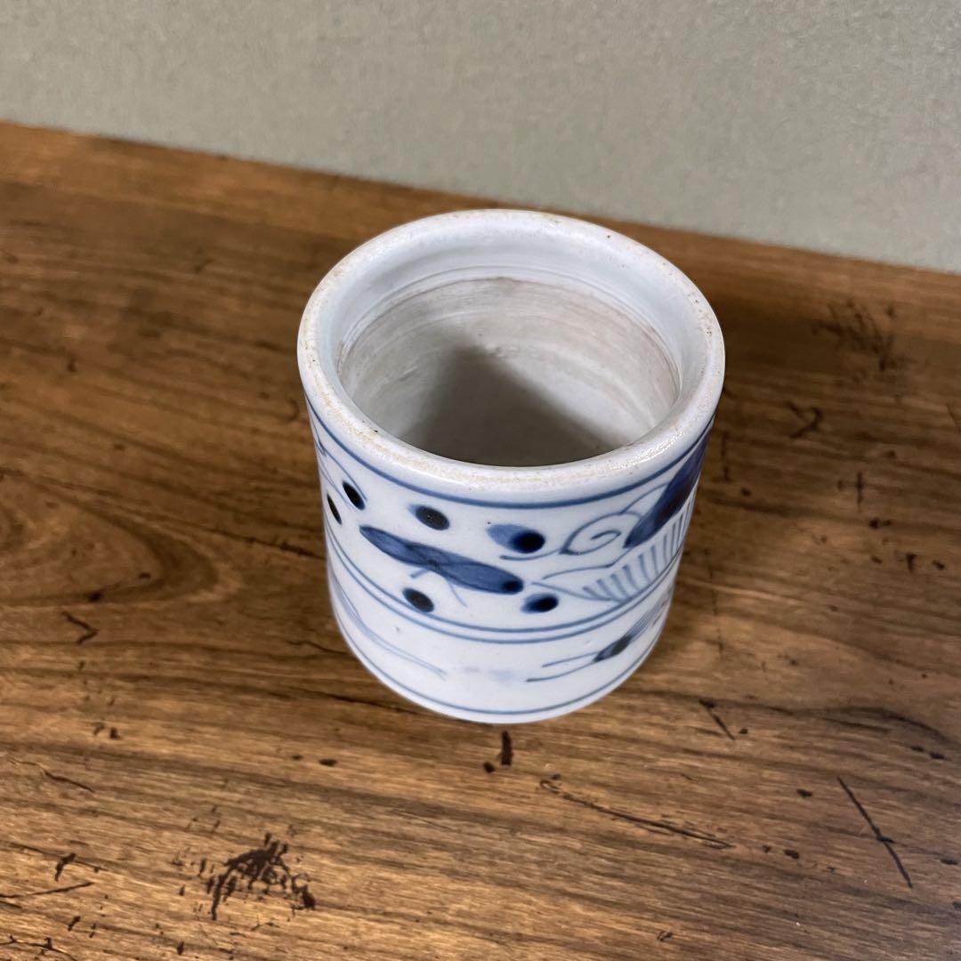 江戸期 古伊万里 香炉 火入 灰落 半筒 低価格で大人気の 江戸期 古伊万里 半筒 灰落 火入 香炉 工芸品