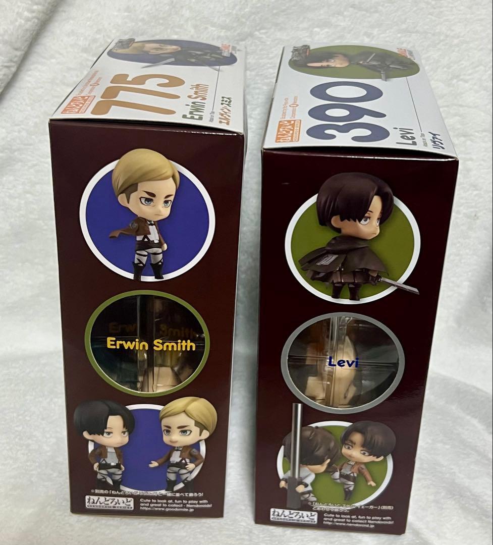 進撃の巨人　エルヴィン リヴァイ ねんどろいど 新品未開封