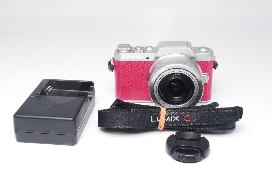 LUMIX DMC-GF7 ピンク ミラーレス一眼 自撮り Wi-Fi機能付き