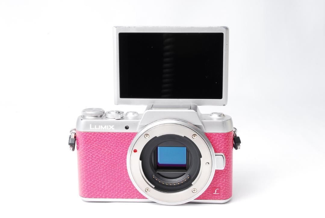 LUMIX DMC-GF7 ピンク ミラーレス一眼 自撮り Wi-Fi機能付き