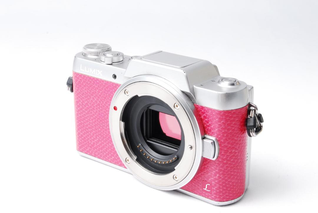 LUMIX DMC-GF7 ピンク ミラーレス一眼 自撮り Wi-Fi機能付き