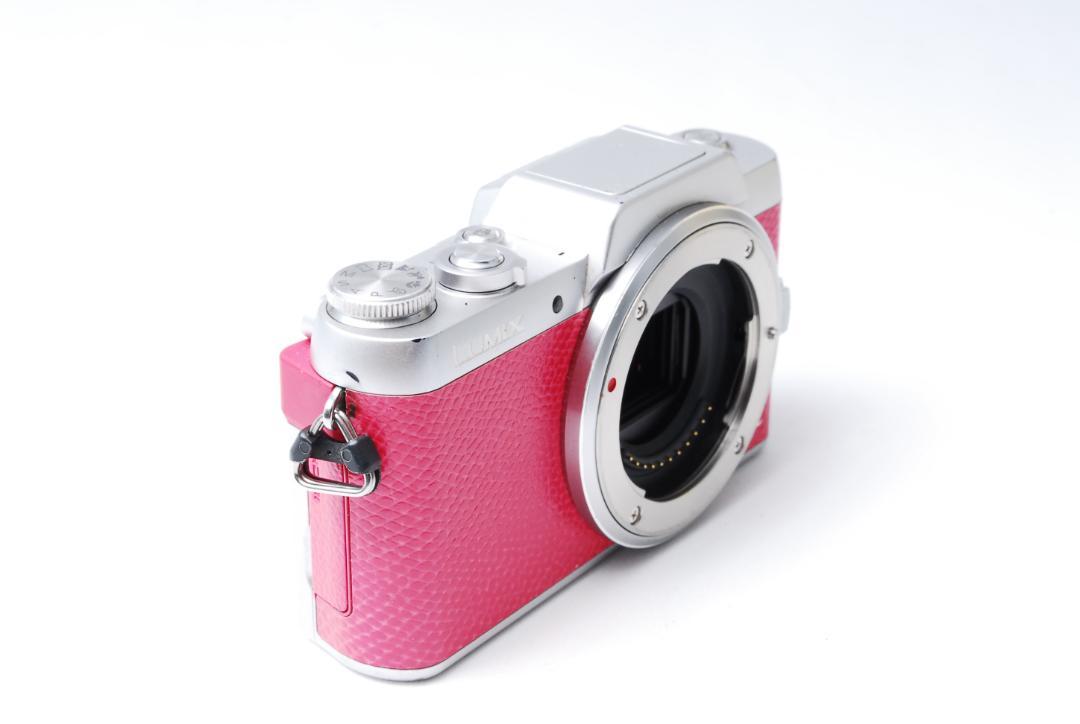 LUMIX DMC-GF7 ピンク ミラーレス一眼 自撮り Wi-Fi機能付き