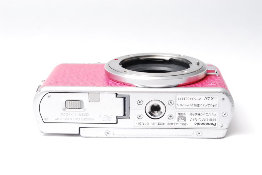 LUMIX DMC-GF7 ピンク ミラーレス一眼 自撮り Wi-Fi機能付き