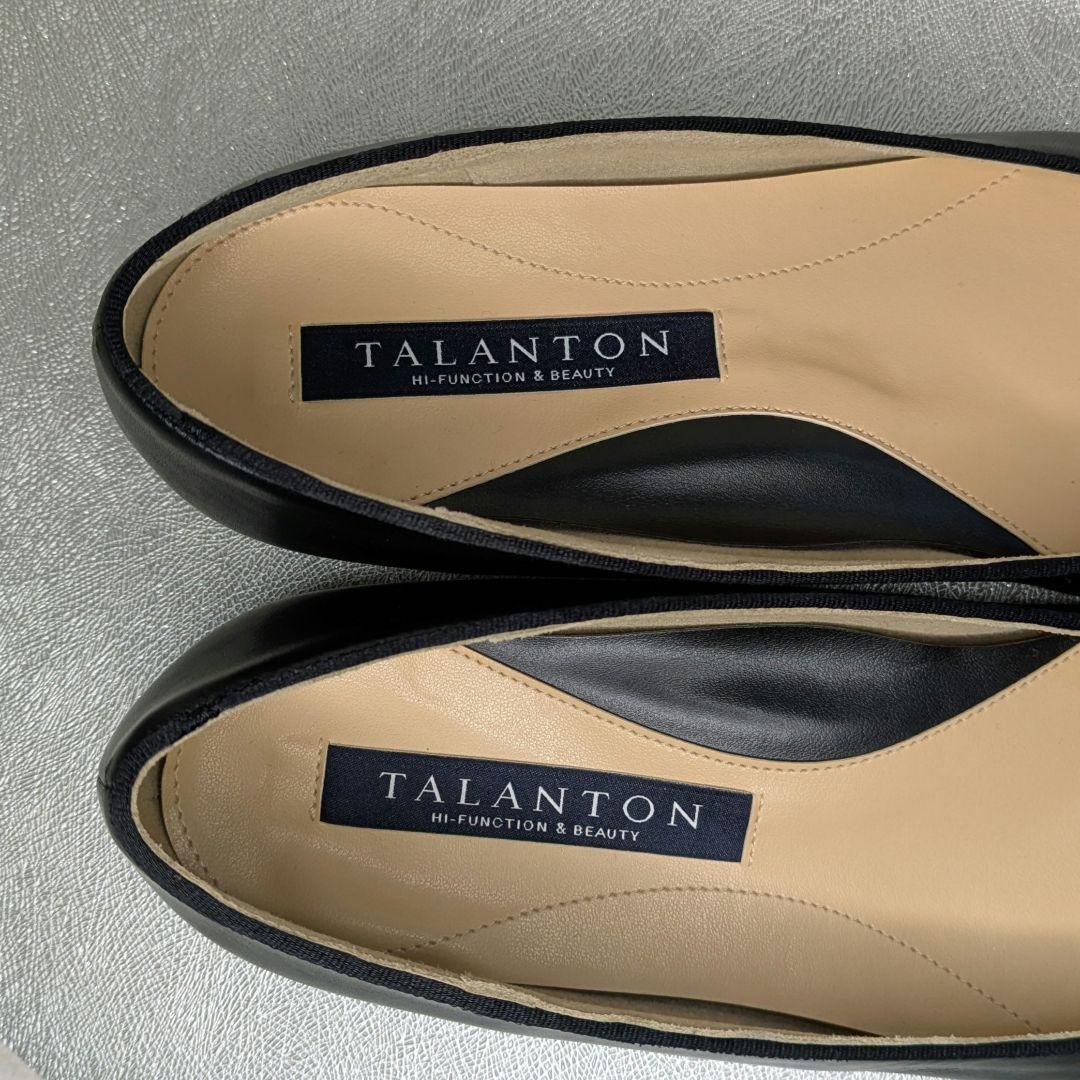 【美品】TALANTON by DIANA 晴雨兼用ブラックパンプス 24cm