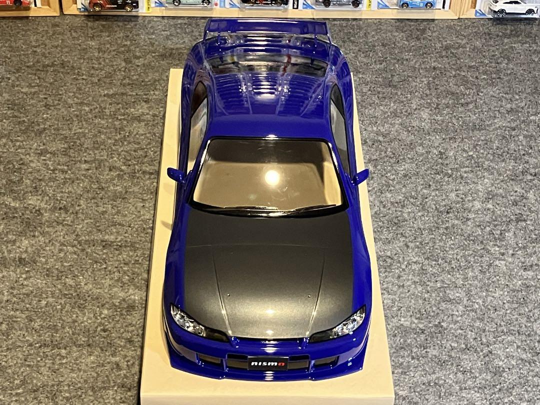 タミヤラジコン 日産シルビアS15 塗装済スペアボディ パープル×ガンメタ