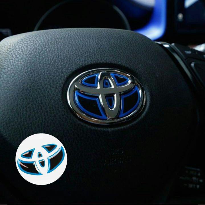 Toyota車用 ハンドルエンブレムカスタム 3dタイプ ステッカー ブルー メルカリ Toyota車用 ハンドルエンブレムカスタム 3dタイプ ステッカー ブルー メルカリ