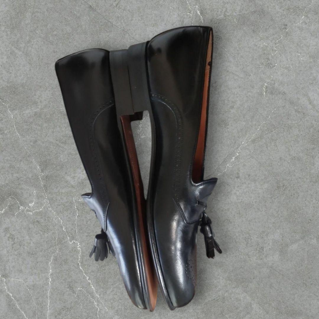 BALLY ブラックレザー タッセルローファー 美品