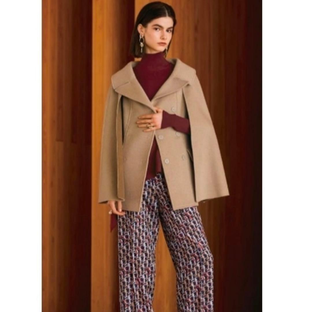 ADEAM アディアム エバーグリーンケープジャケット ウールコートM・ADEAM