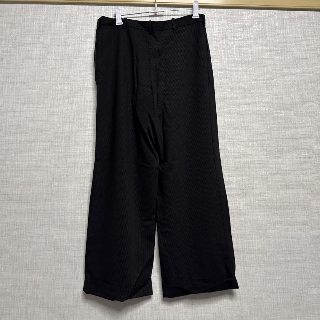 Yohji Yamamoto 黒 ワイドパンツ スラックス XS