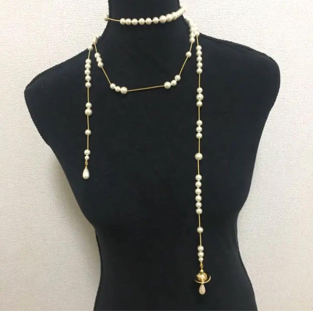 Vivienne Westwood ブロークンパールネックレス　ゴールド Vivienne Westwood ブロークンパールネックレス ゴールド