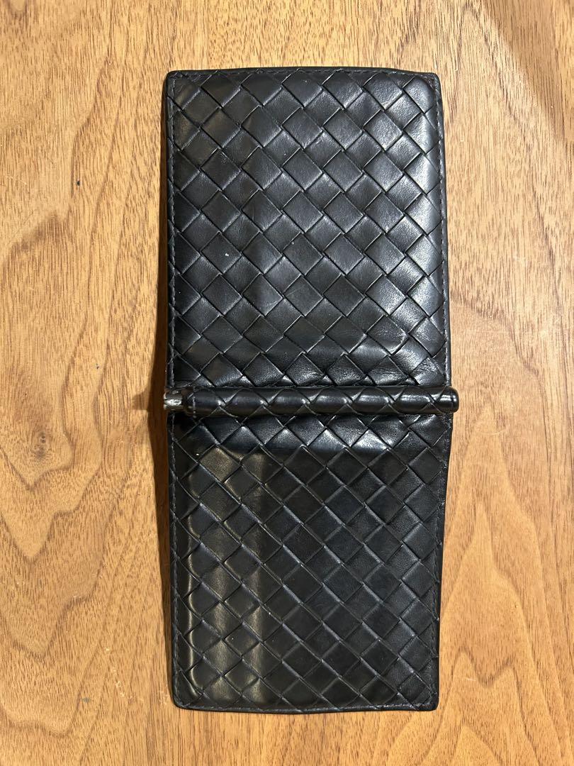 BOTTEGA VENETA 黒 レザー マネークリップ
