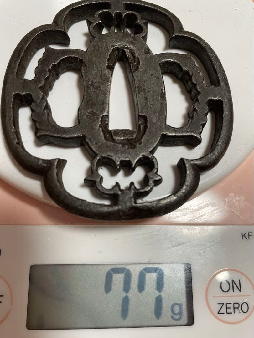 鍔 透かし鍔 鉄地 刀装具 鍔 透かし鍔 鉄地 刀装具