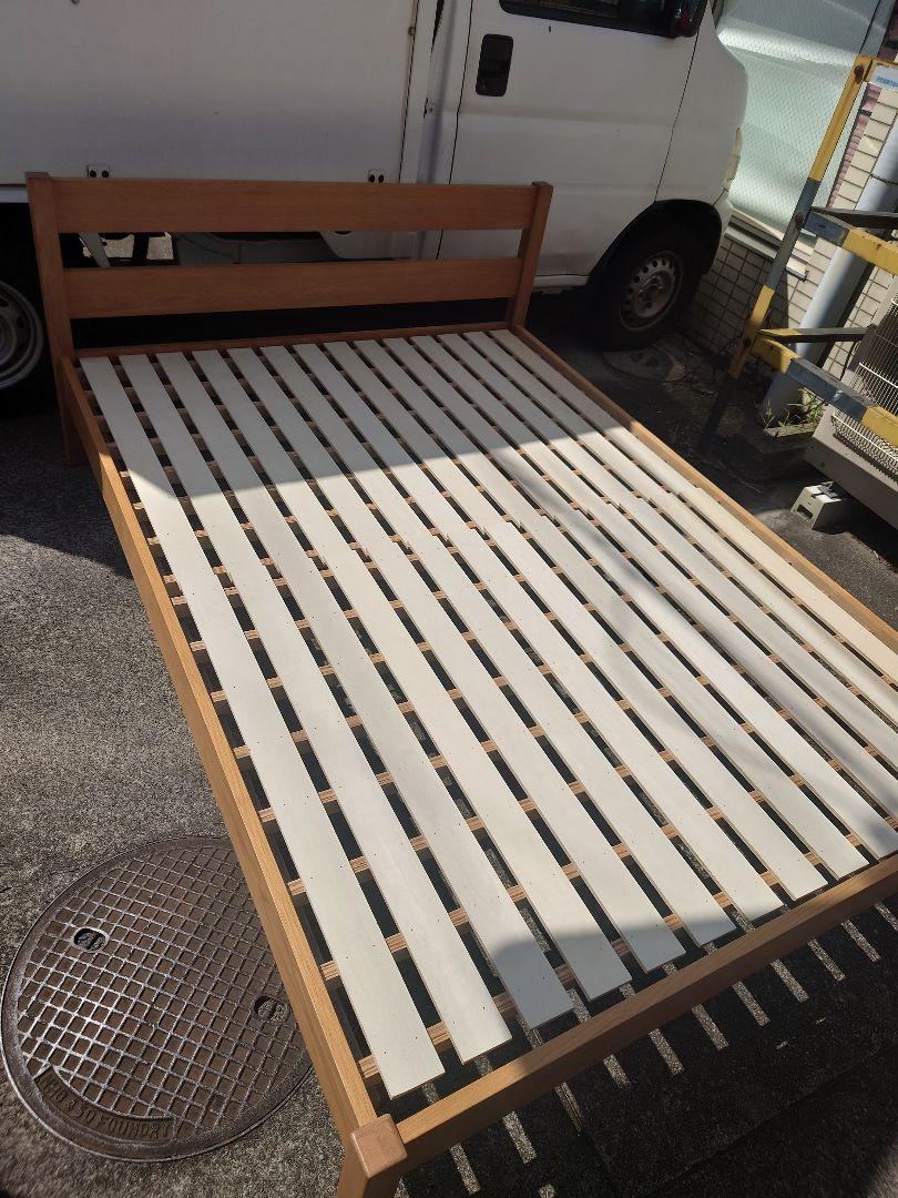 無印良品 ダブルベッド枠のみ