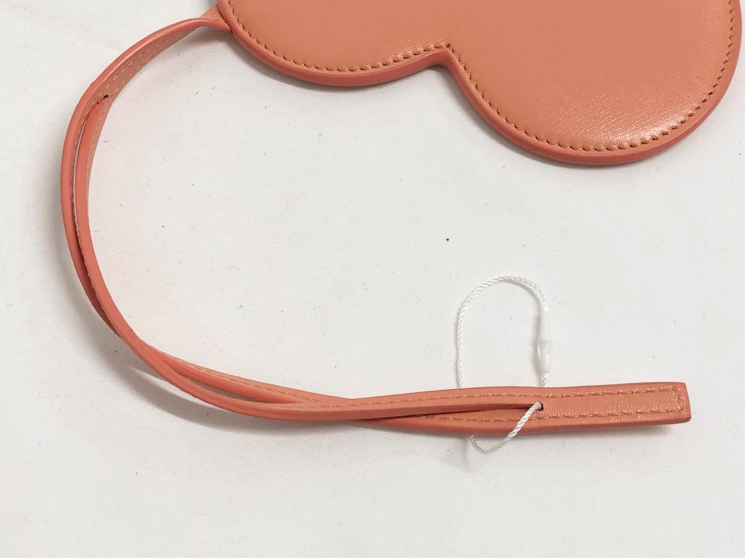 ○☆新品未使用 JIL SANDER ハートレザーポーチ ピンク系