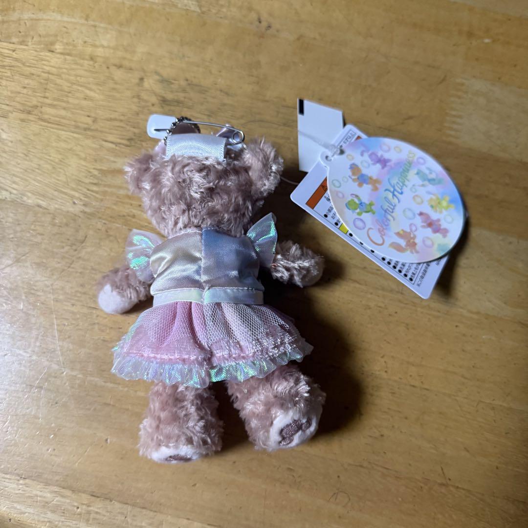 シェリーメイ ダッフィー ぬいぐるみバッジ 20周年 カラフルハピネス ディズニー シェリーメイ ぬいぐるみバッジ カラフルハピネス