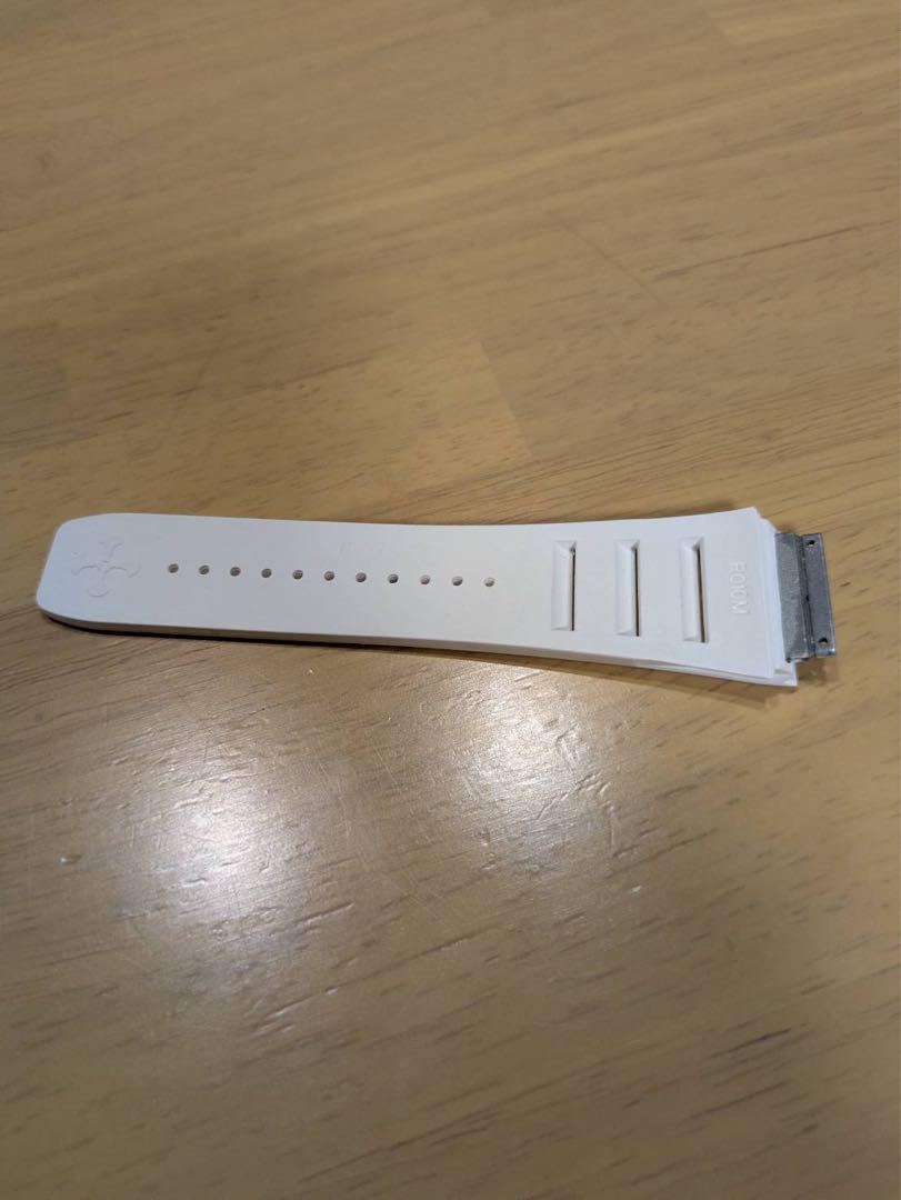 美品　リシャールミル　rm010005用 ホワイト ラバーベルト