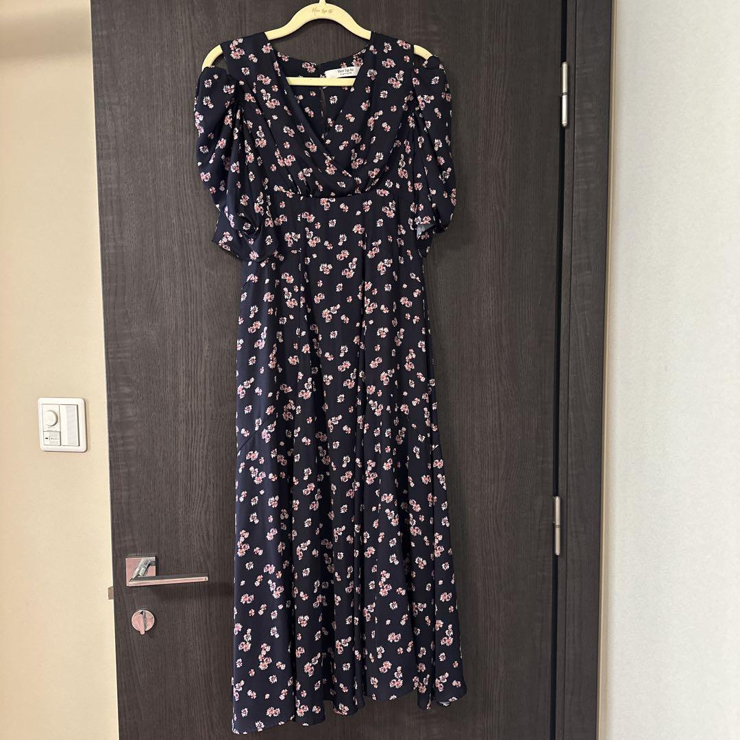herlipto Marguerite Open Shoulder Dressワンピース
