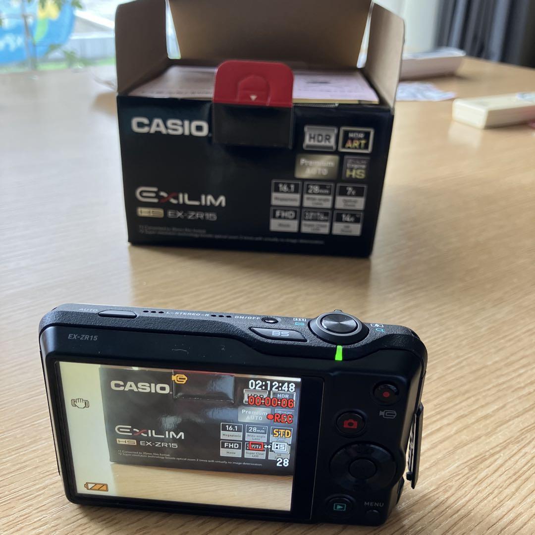 CASIO EX-ZR15 デジタルカメラ ゴールド SDカードなし動作確認済み