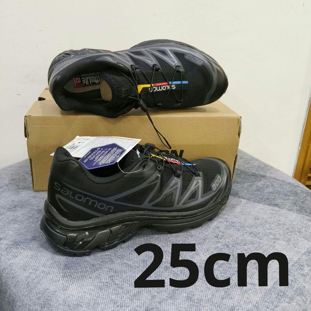 商品詳細25.0cm 黒 SALOMON XT-6 サロモン ブラック ユニセックス