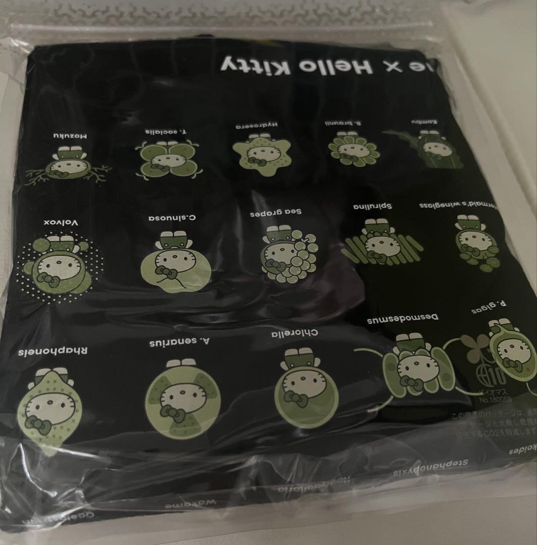 新品大阪万博日本館ハローキティAlgae×Hello Kitty限定Tシャツ黒色 新品大阪万博日本館ハローキティAlgae×Hello Kitty限定Tシャツ
