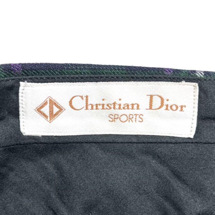 がなくなれ 超希少 チェック ワイド ダブル 深緑 7oEfC-m79768828244 ディオール Dior ツータックパンツ ⊍よってもサ