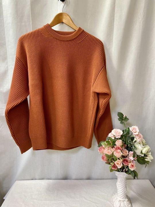 最安値新作 オーラリー新品⭐️SUPER FINE WOOL RIB KNIT BIG P O EothN-m79771444525 人気定番安い
