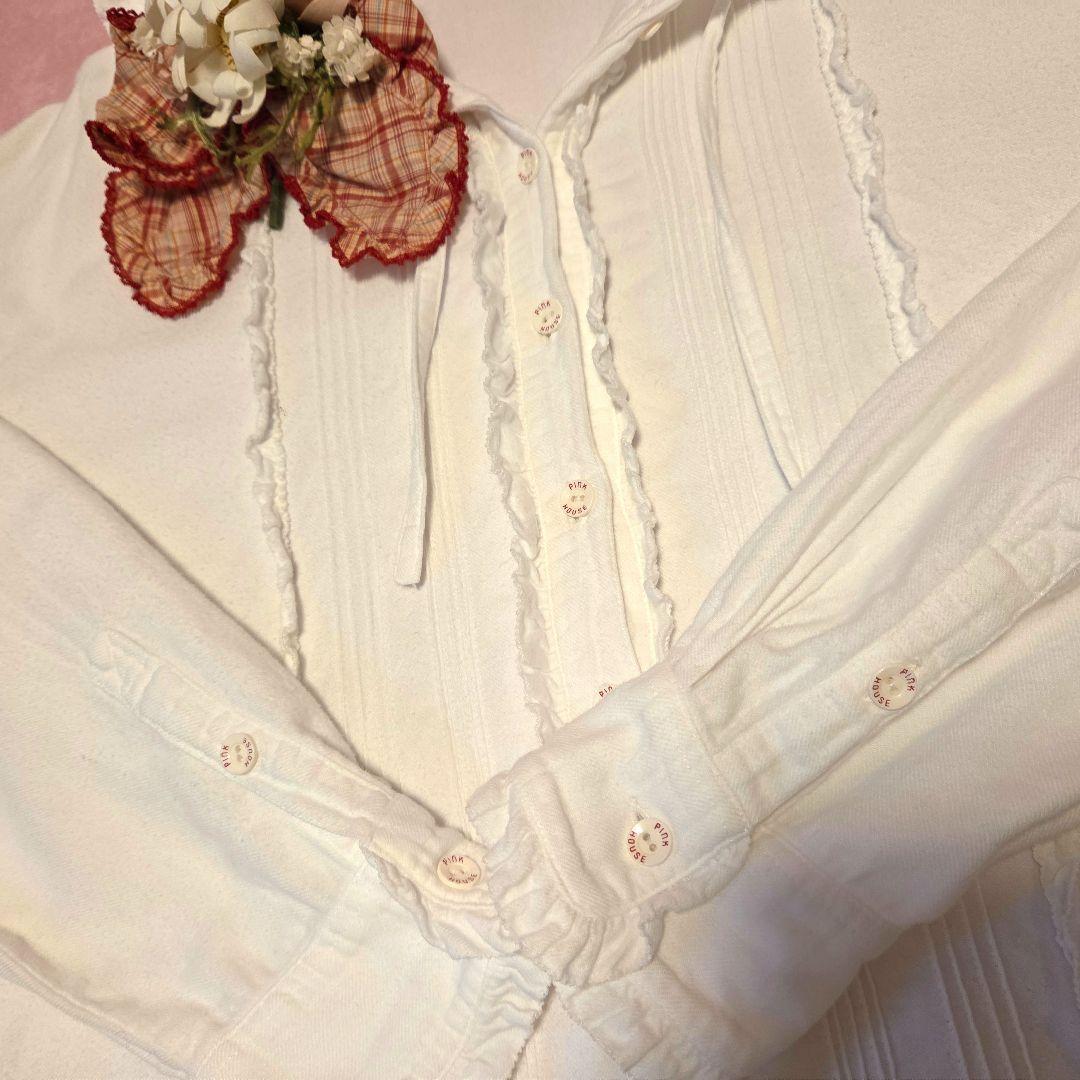 HOUSEフード付きホワイトシャツ