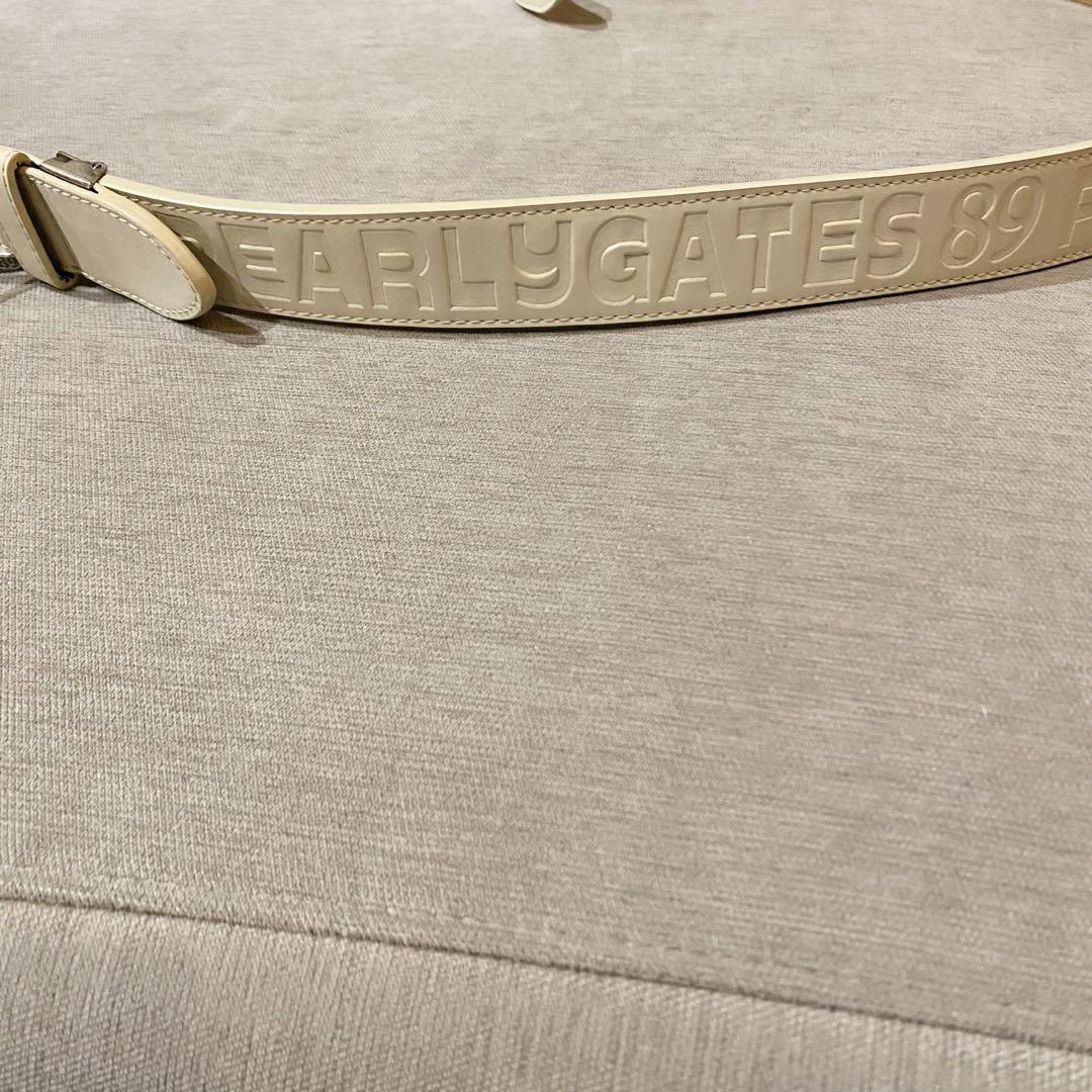 PEARLY GATES パーリーゲイツベルト ゴルフウェアー ホワイ