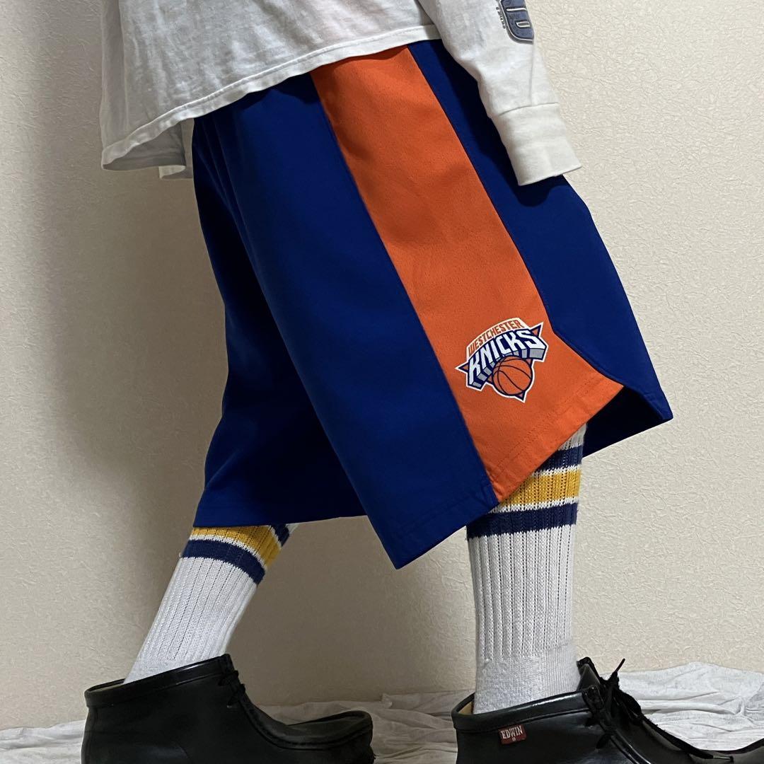 NIKE NBA Knicks バスパン バギー ハーフパンツ 極太 ショーツ