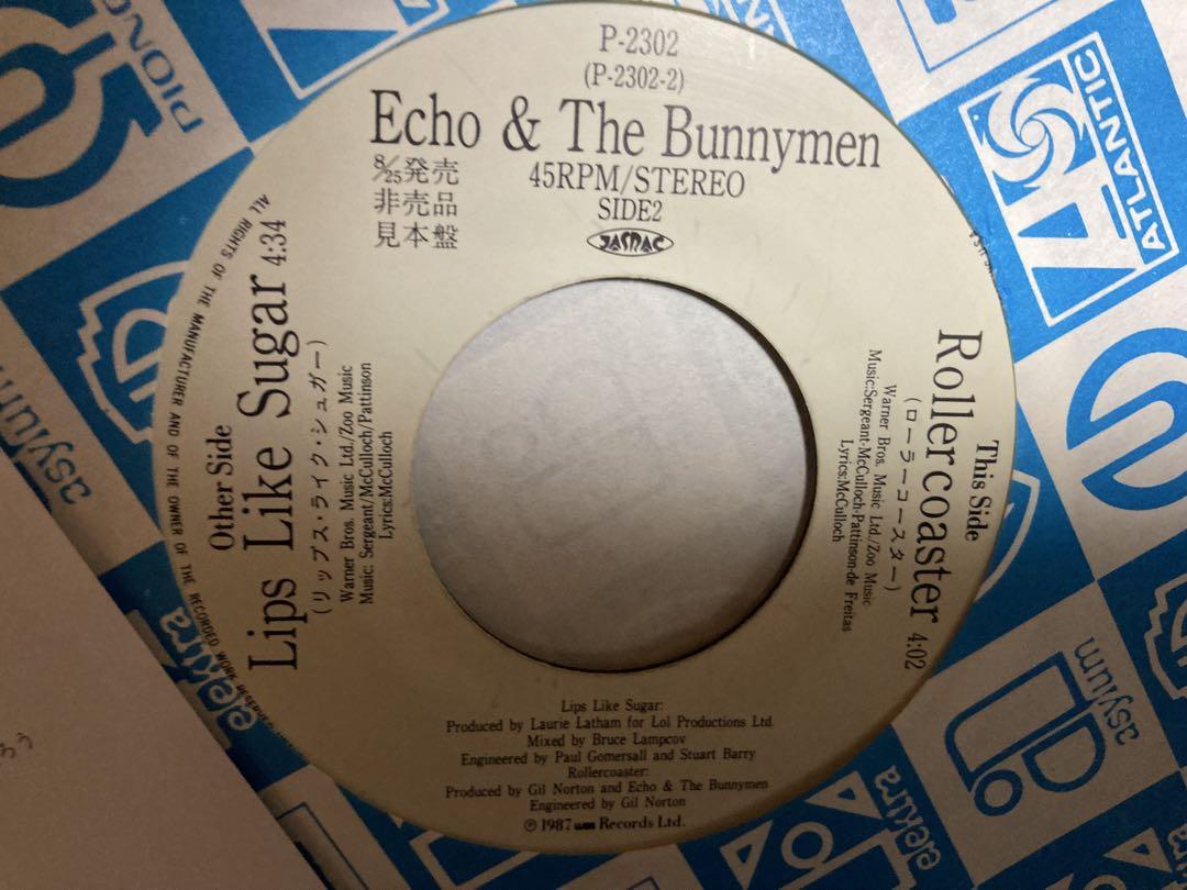 プロモ盤Echo & The Bunnymen Lips Like Sugar