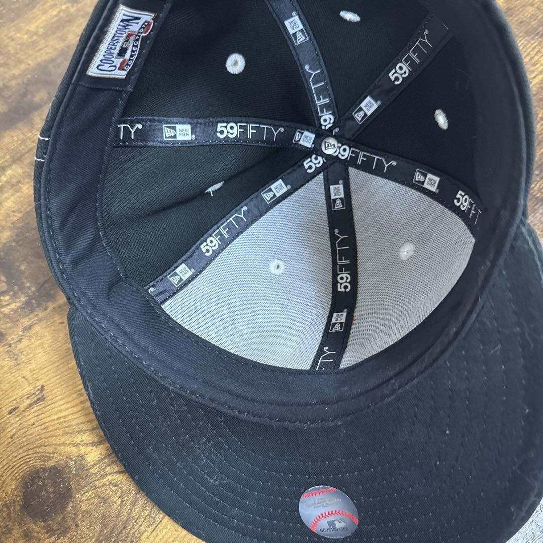 New Era 59FIFTY ブラック Soxキャップ 7 1/8