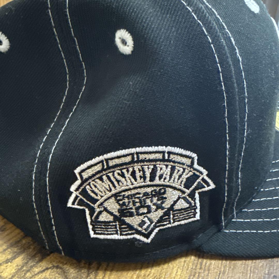 New Era 59FIFTY ブラック Soxキャップ 7 1/8