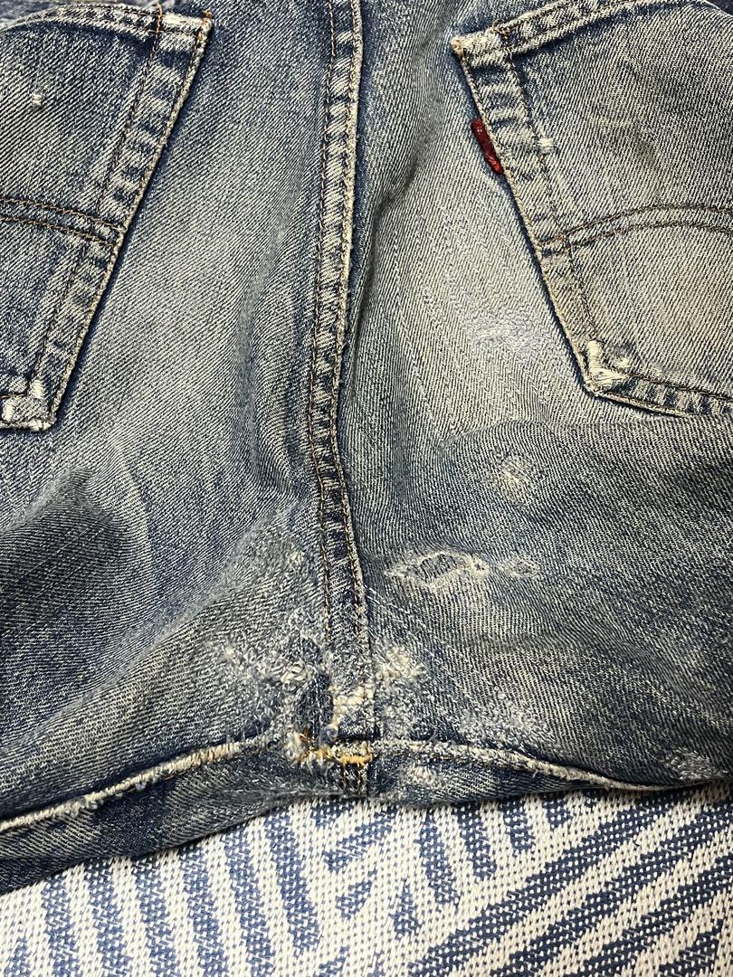 60's 501 bigE ボタン裏２ リペア済 Levi's 66 前期 赤耳