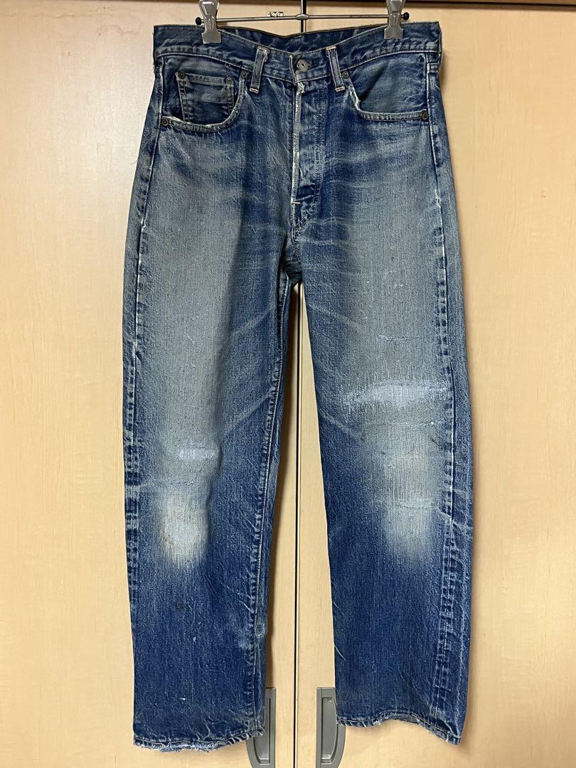 60's 501 bigE ボタン裏２ リペア済 Levi's 66 前期 赤耳