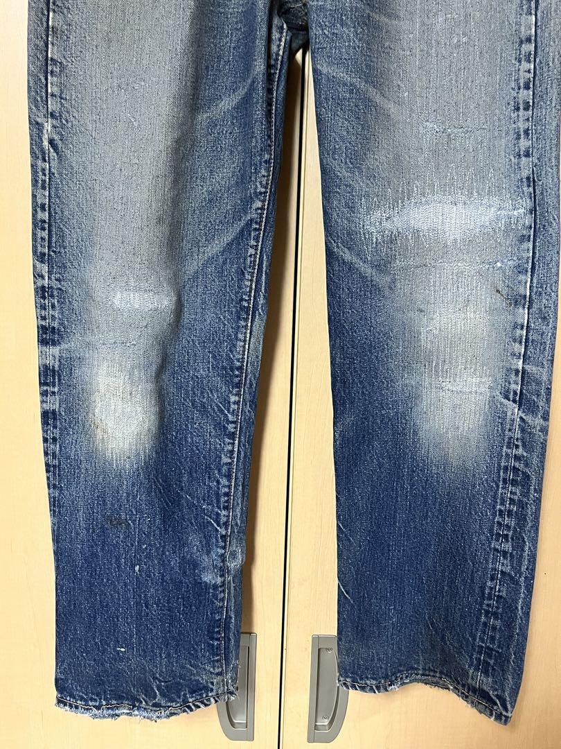 60's 501 bigE ボタン裏２ リペア済 Levi's 66 前期 赤耳