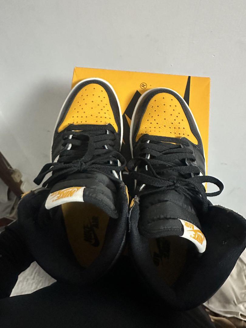 Nike Air Jordan1 retoro high og 黒/黄色27cm