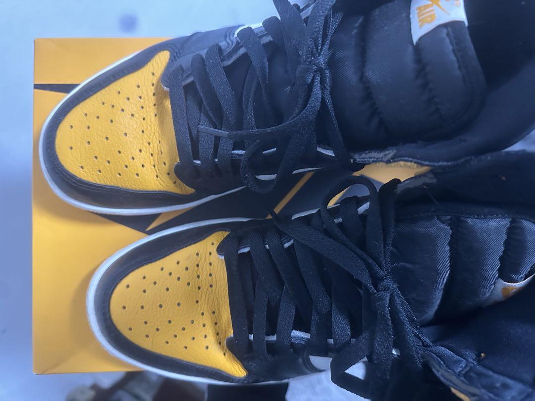 Nike Air Jordan1 retoro high og 黒/黄色27cm
