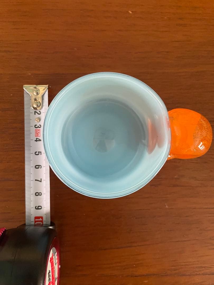 miwaitoライトブルー マグカップ オレンジハンドル