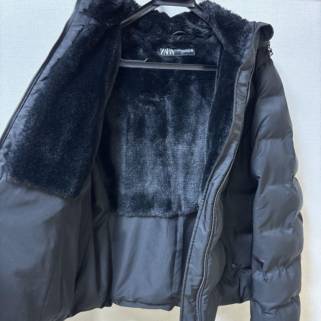 ZARA ダウンジャケット ブラック XXLサイズ - メルカリ