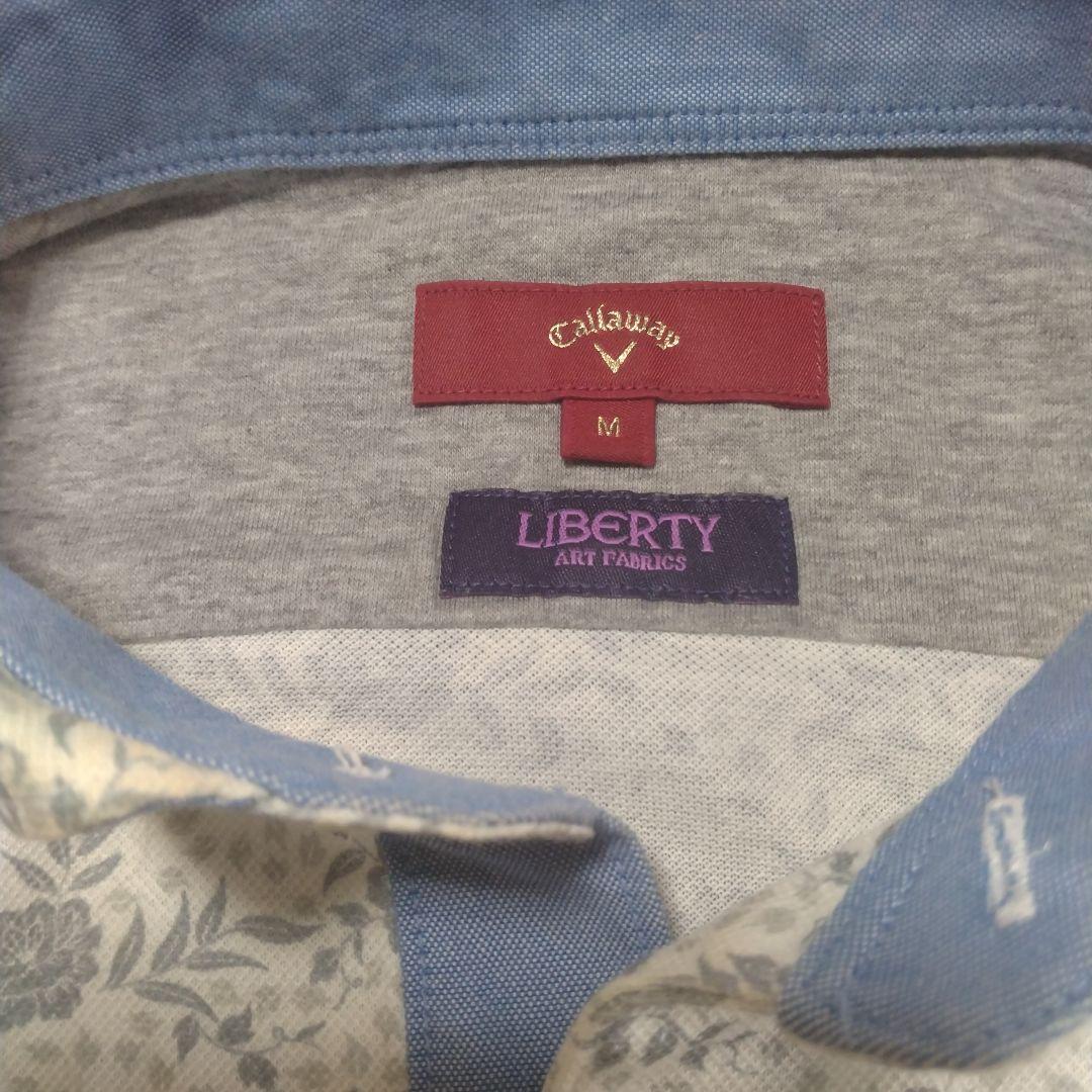 極美品 キャロウェイ liberty コラボ 長袖 ポロシャツ リバティ