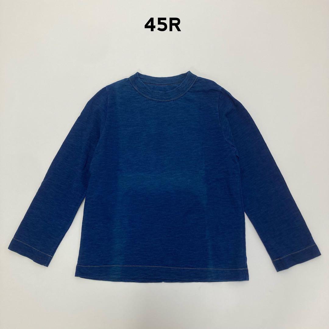 45R☆45周年記念Tシャツ 長袖 碧夏 インディゴブルー