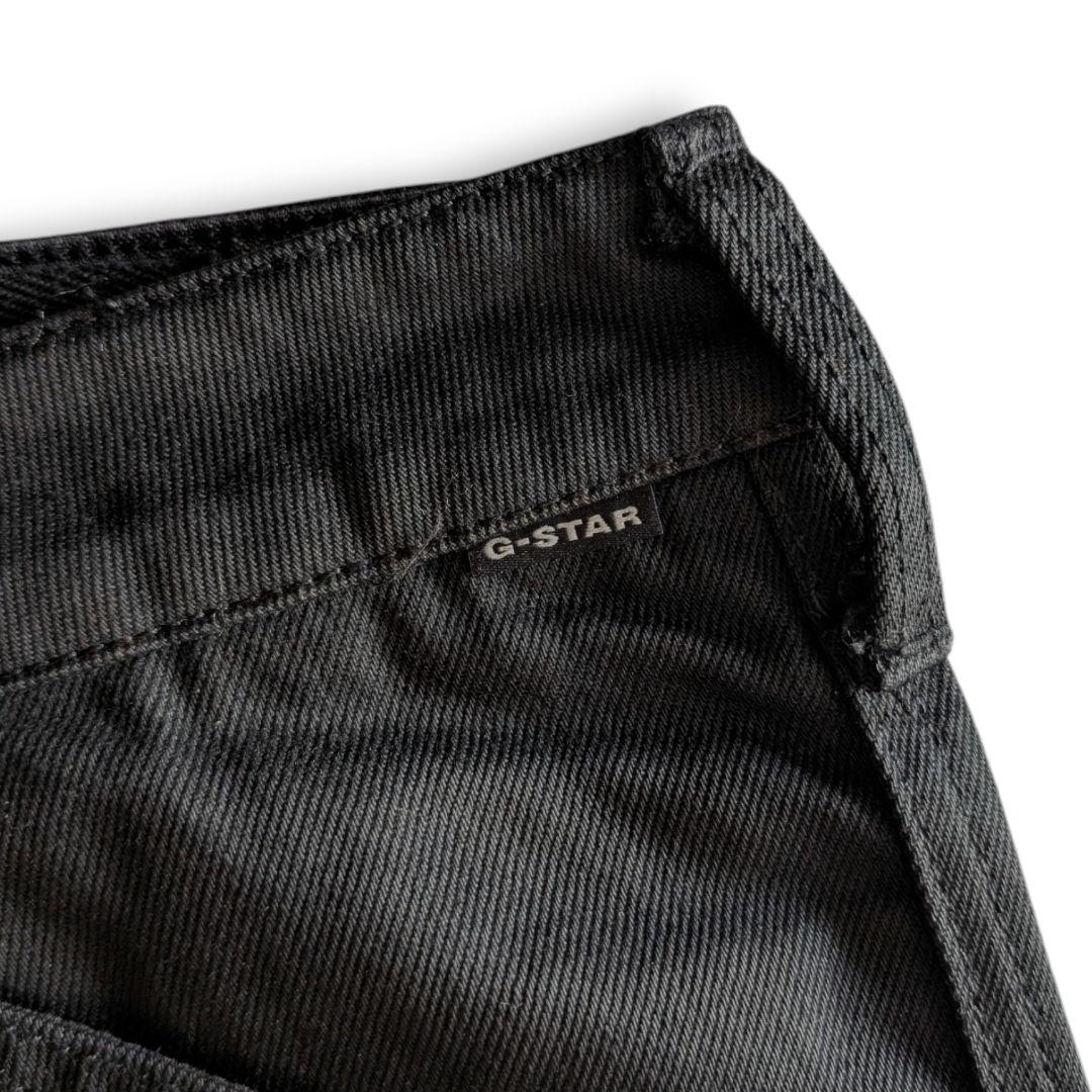 美品 ジースターロウ 3D 立体 テーパード カーゴパンツ W28