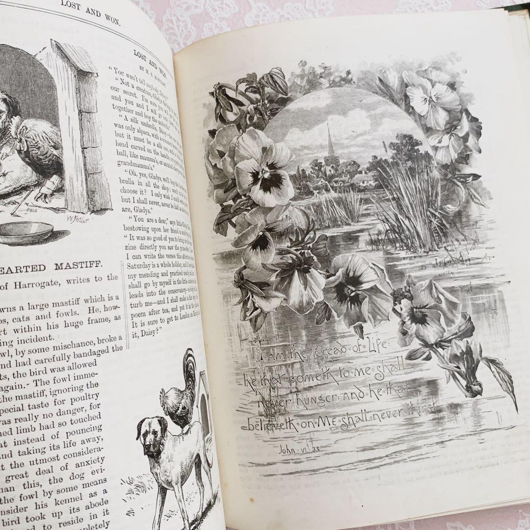 ⋆イギリスのアンティーク児童書⋆꙳ 1890年号 古書 ビクトリア