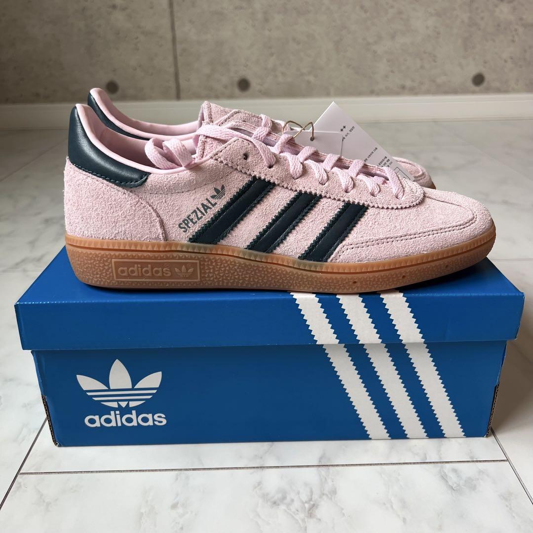 【新品】アディダス HANDBALL SPEZIAL クリアピンク23cm