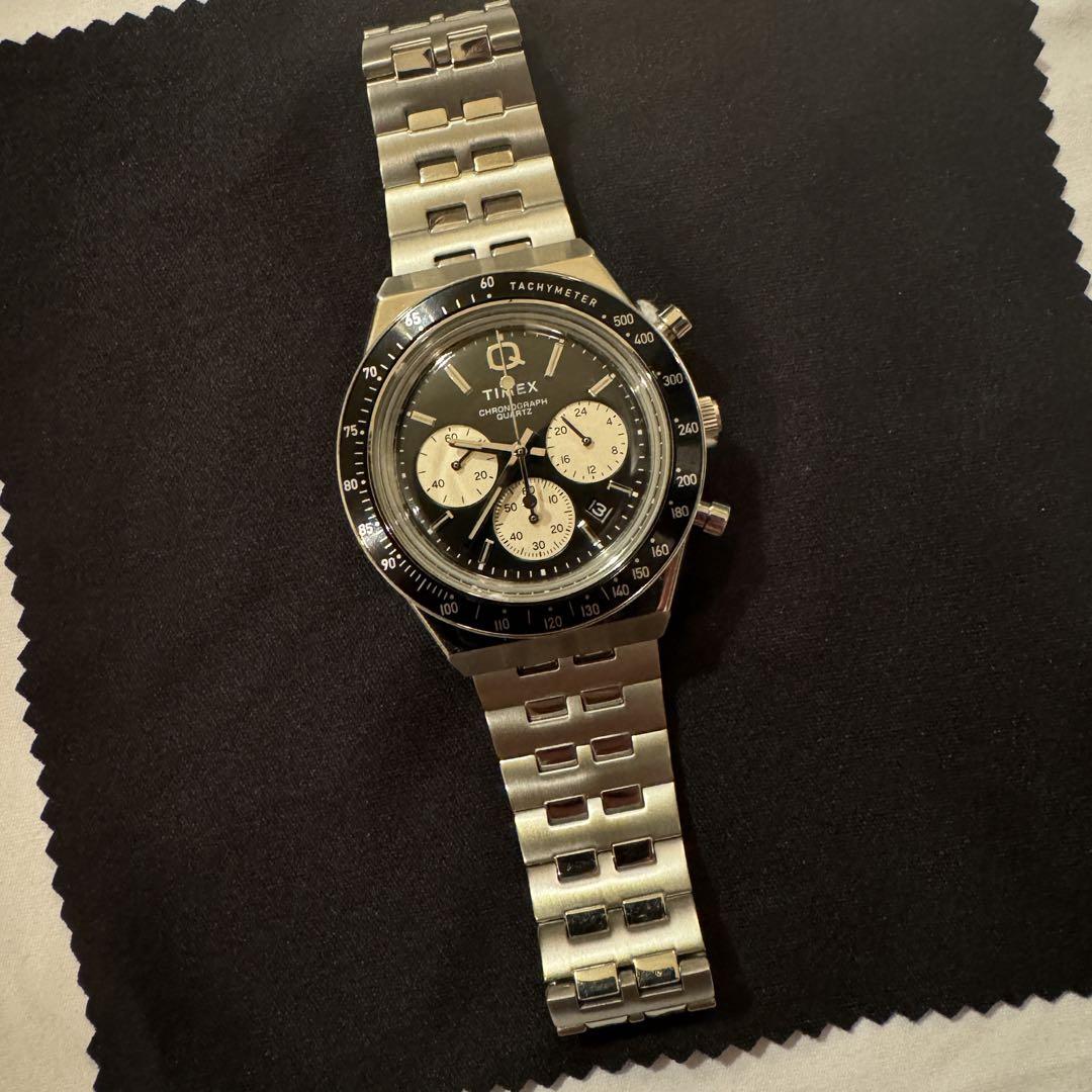 Timex Q Chronograph Quartz Black Dial Men's Watch TW2V42600