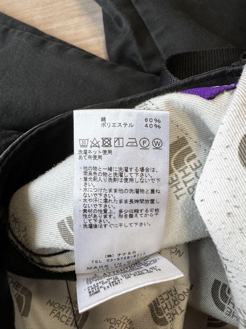 THE NORTH FACE PURPLE LABELカーゴパンツ黒　サイズ34