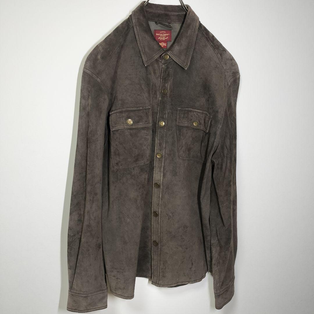 EddieBauer エディバウアー スウェードレザー シャツ ジャケット