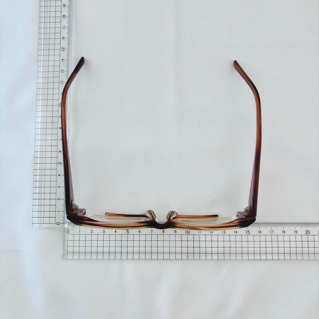 Monkey Flip 猿心 月光一改 メガネ スクエア ブラウン 度付きレンズ