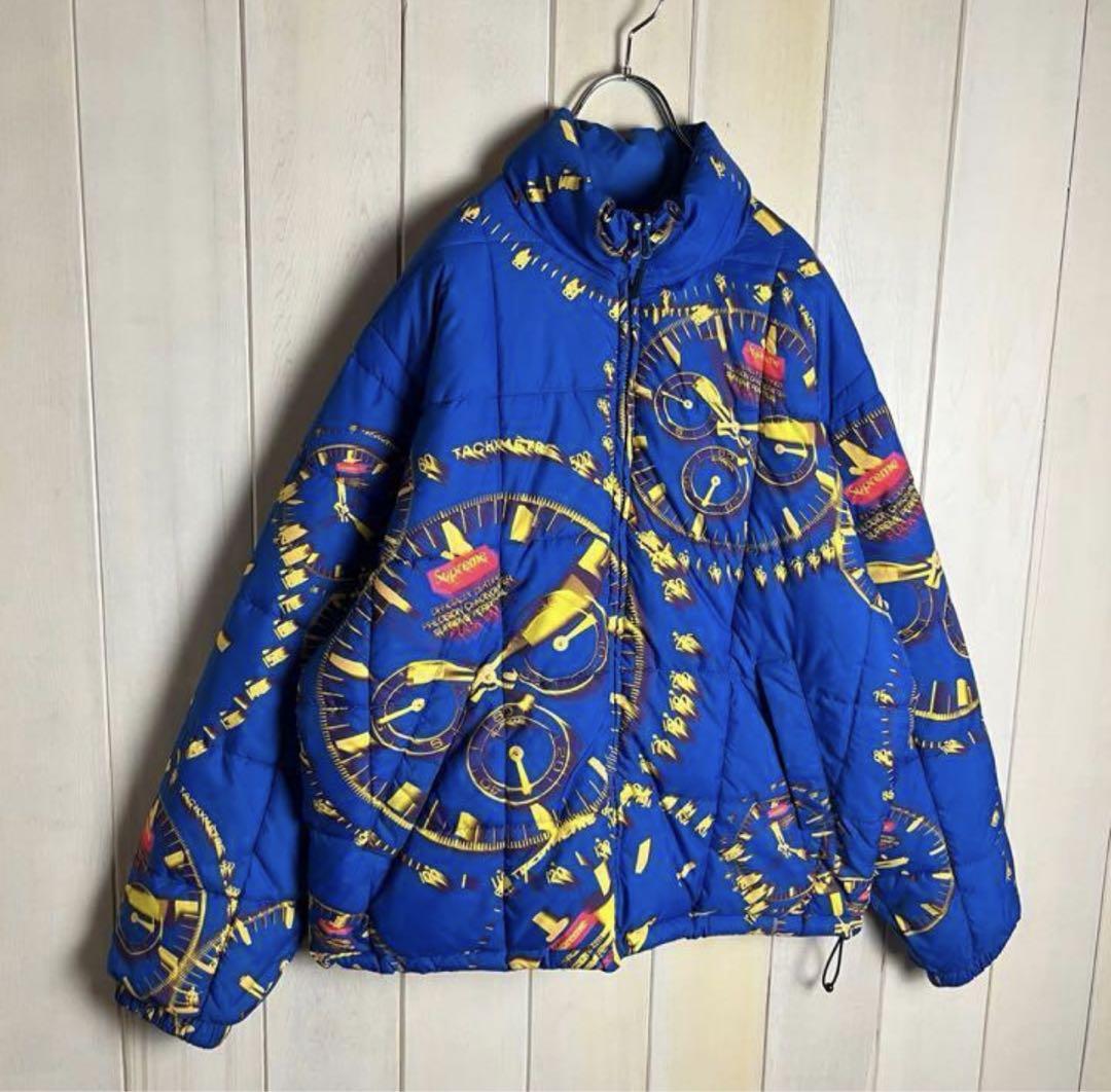 【super rare design】シュプリーム 総柄 ダウンジャケット M